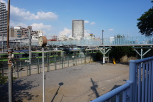 児童公園と芋坂陸橋